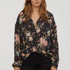 H&M GP & J Baker Patterned Blouse 14